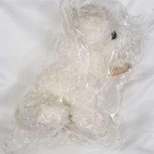 White Dog Plush Toy (New with Tags)